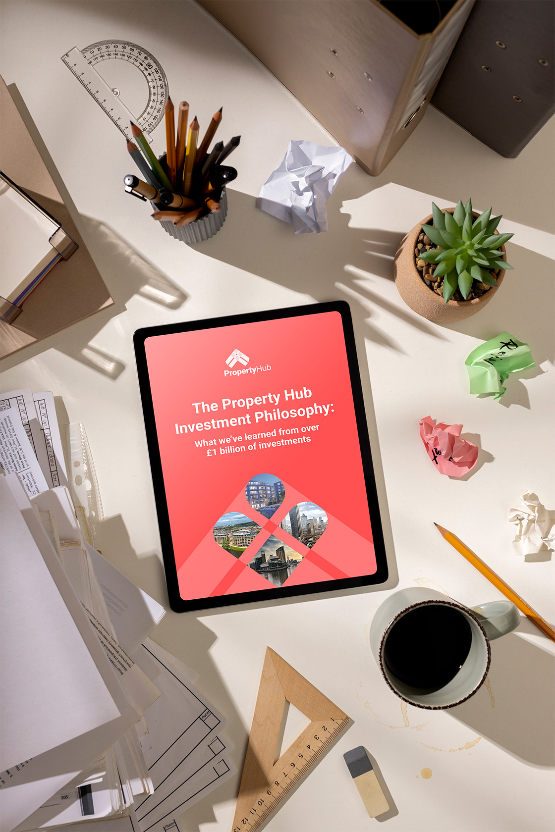 Property Hub Investment Philosophy Guide on iPad